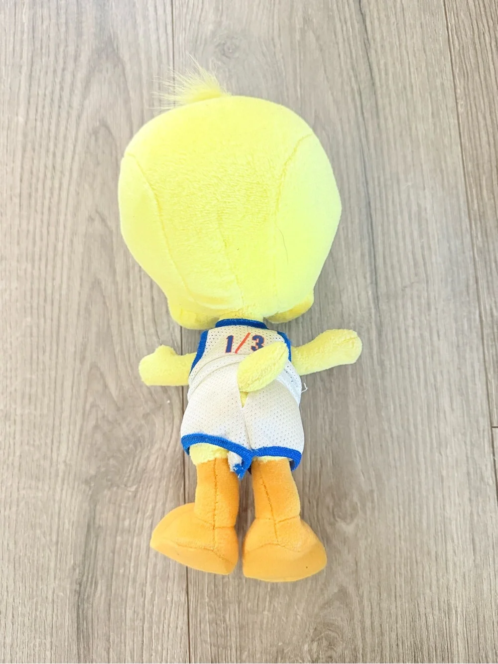 Warner Bros. Looney Tunes Tweety Bird Small Yellow Plush Basketball Jersey 10”